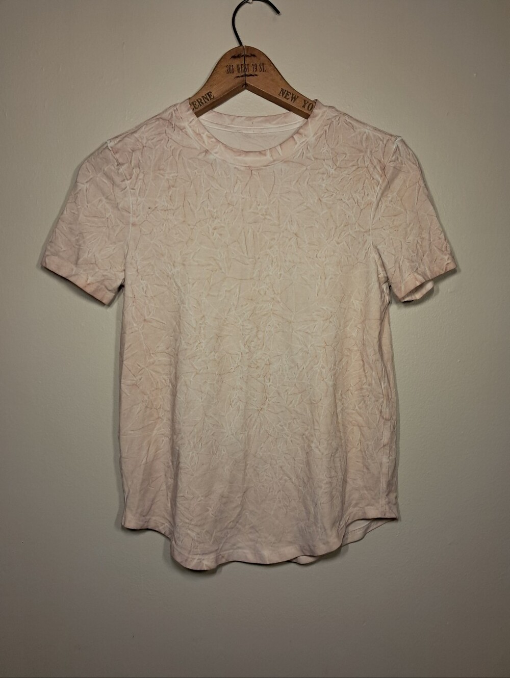 Lululemon Love Crew Light Pink Short-Sleeve Crewneck Shirt